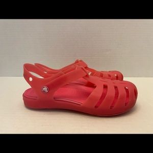 CROCS PINK Jelly Sandals Shoes TODDLER GIRLS Size 13 C